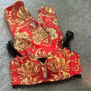Versace legging and bra top bundle deal